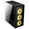 Gabinete Mid Tower ATX QUARTZ RGB Preto AEROCOOL - MagazineInnovar