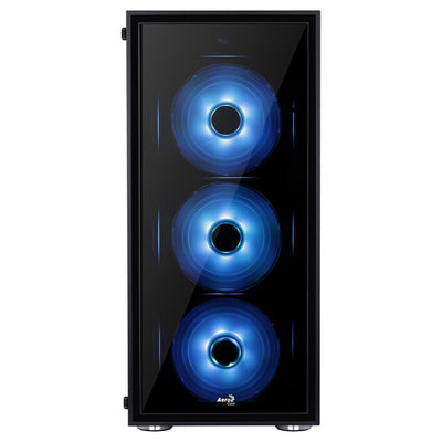 Gabinete Mid Tower ATX QUARTZ RGB Preto AEROCOOL - MagazineInnovar