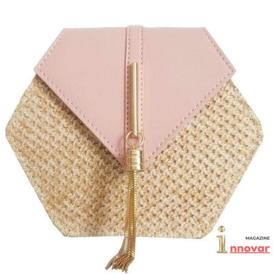 Bolsa - Hexagon de Palha - MagazineInnovar