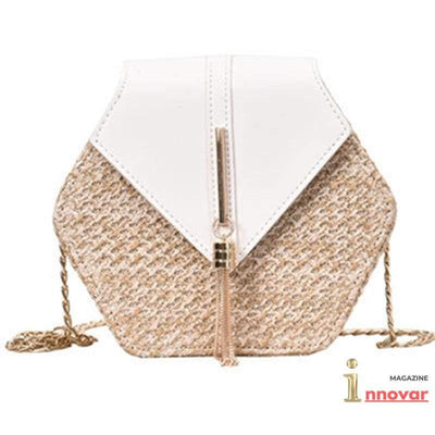 Bolsa - Hexagon de Palha - MagazineInnovar