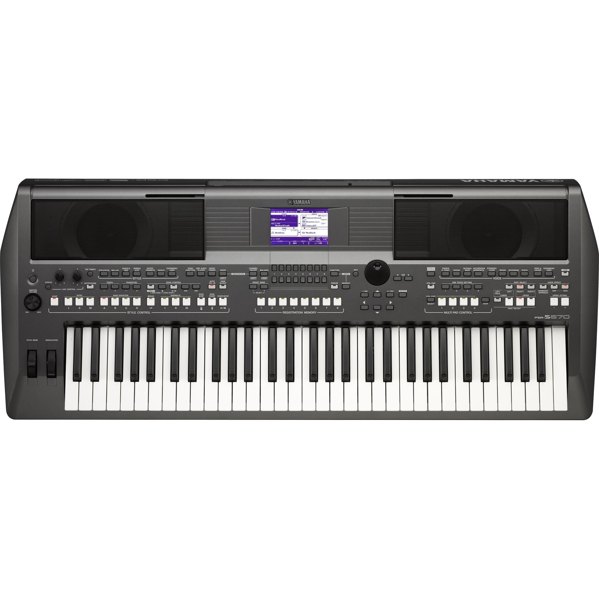 Teclado Arranjador PSR-S670 Preto YAMAHA