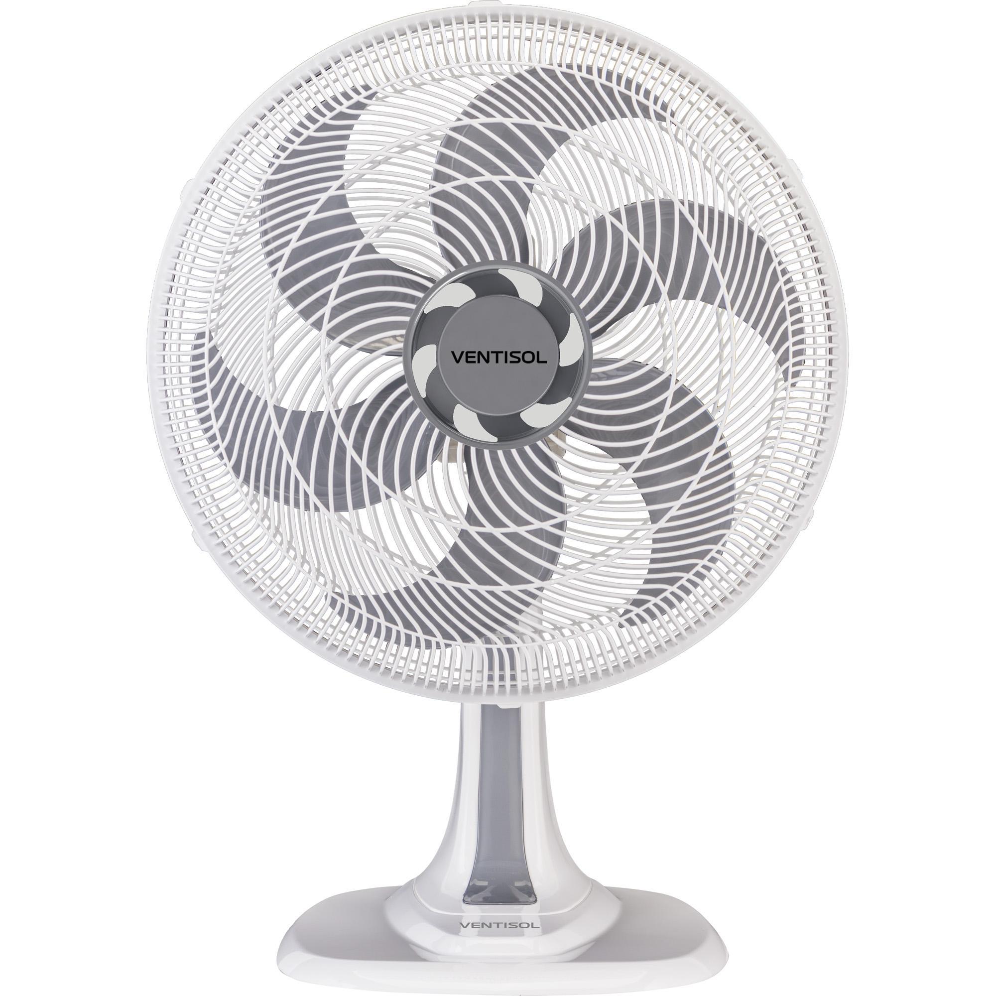 Ventilador de Mesa 30cm 127V TURBO6 Branco VENTISOL - MagazineInnovar