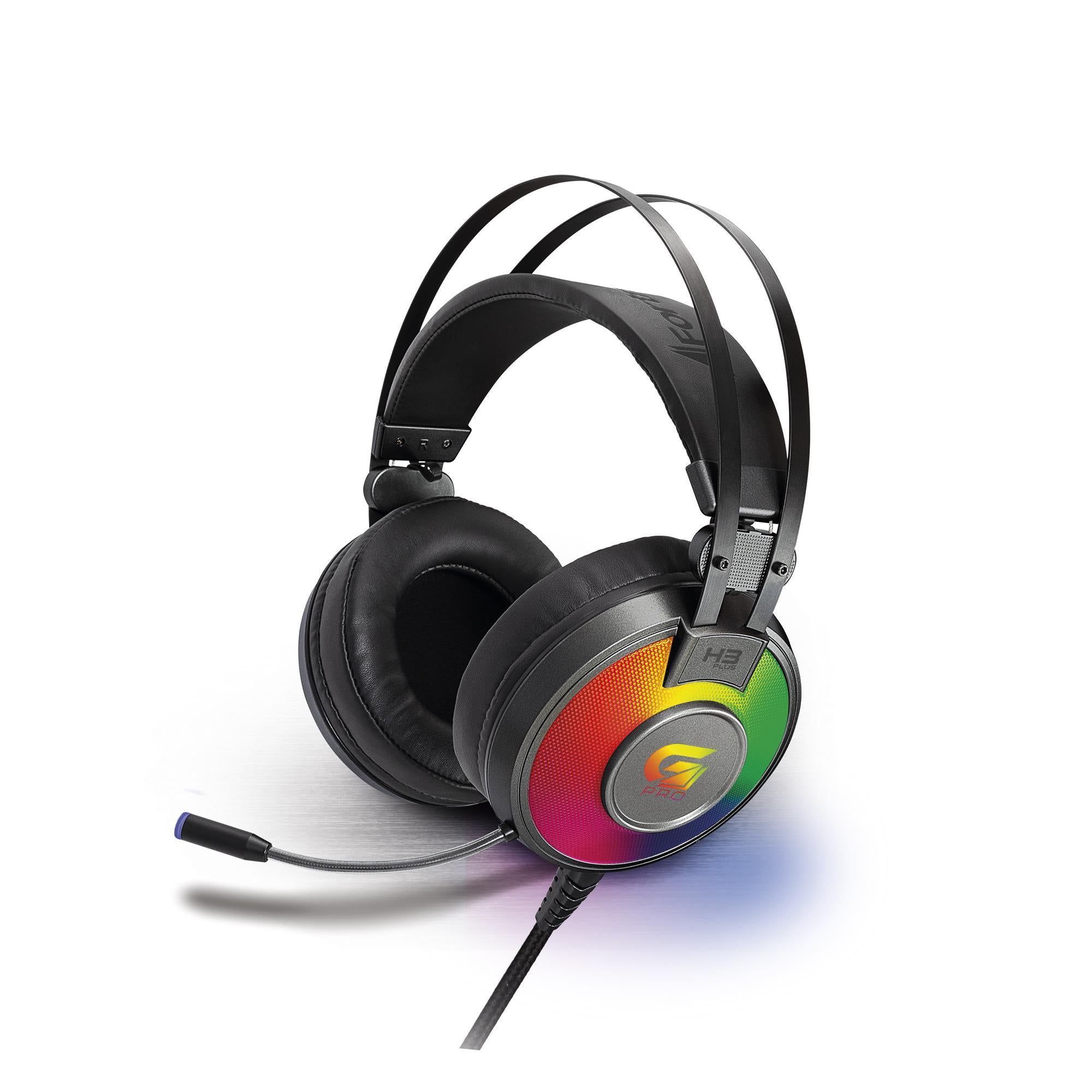 Headset Gamer RGB G Pro H3+ 7.1 Cinza FORTREK