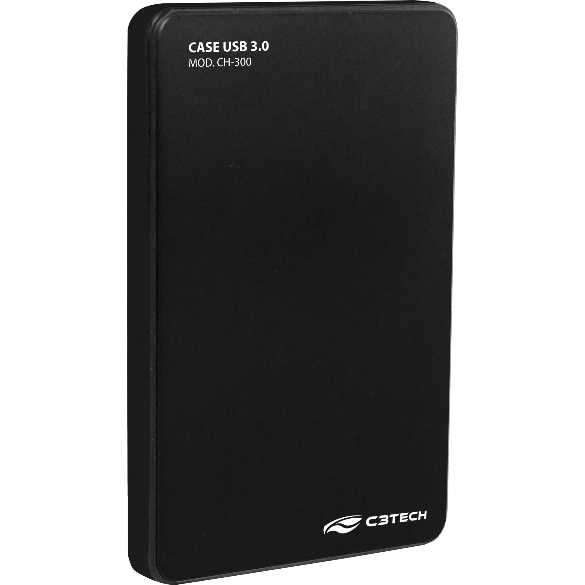 Case para HD Externo 2.5" CH-300 Preto C3 TECH