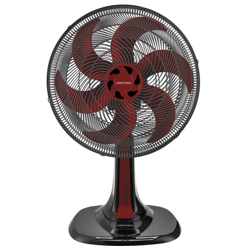 Ventilador de Mesa 30cm 127V TURBO6 Vermelho VENTISOL - MagazineInnovar