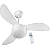 Ventilador de Teto 3 Pás 220V com Controle FENIX Branco VENT