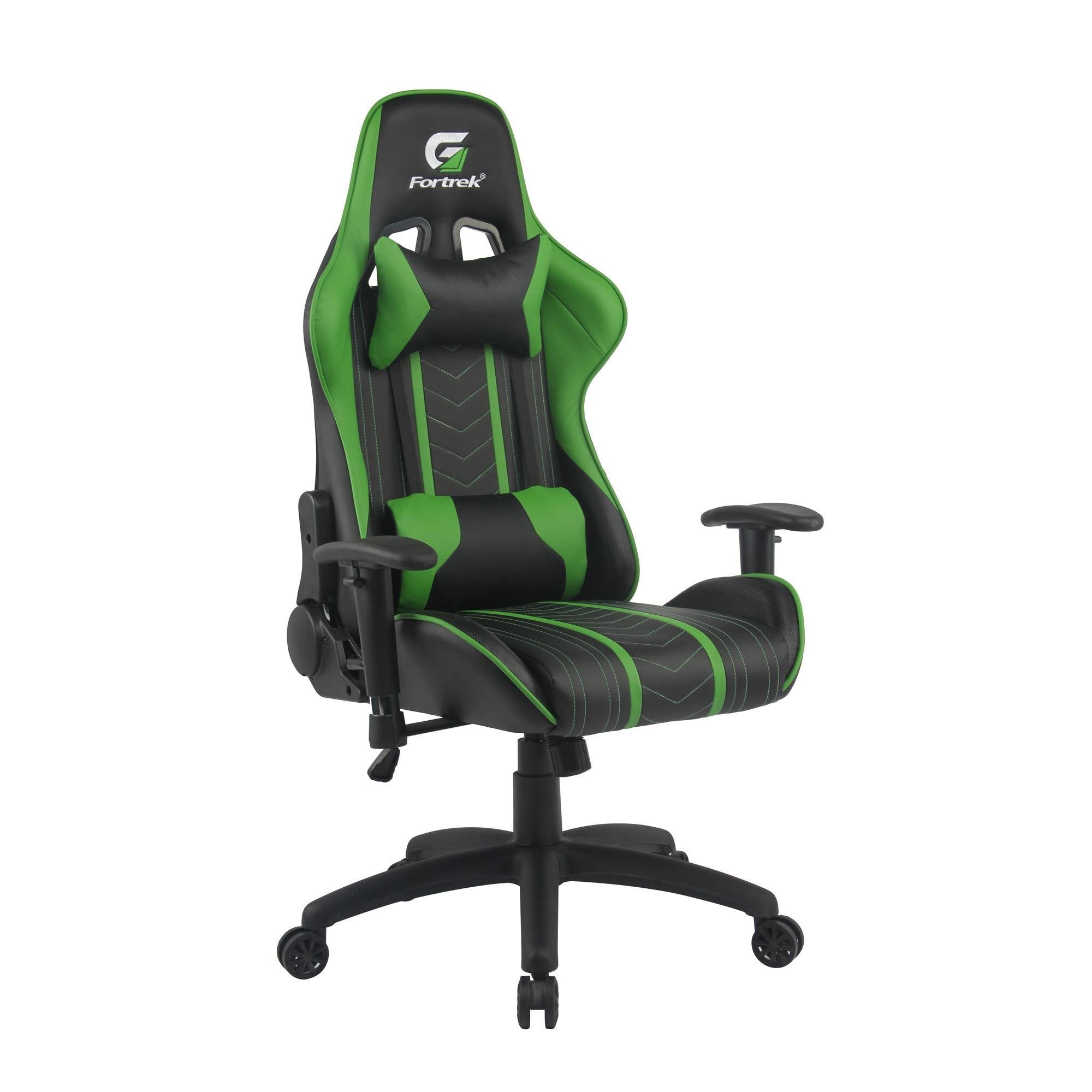 Cadeira Gamer Black Hawk Preta/Verde FORTREK - MagazineInnovar