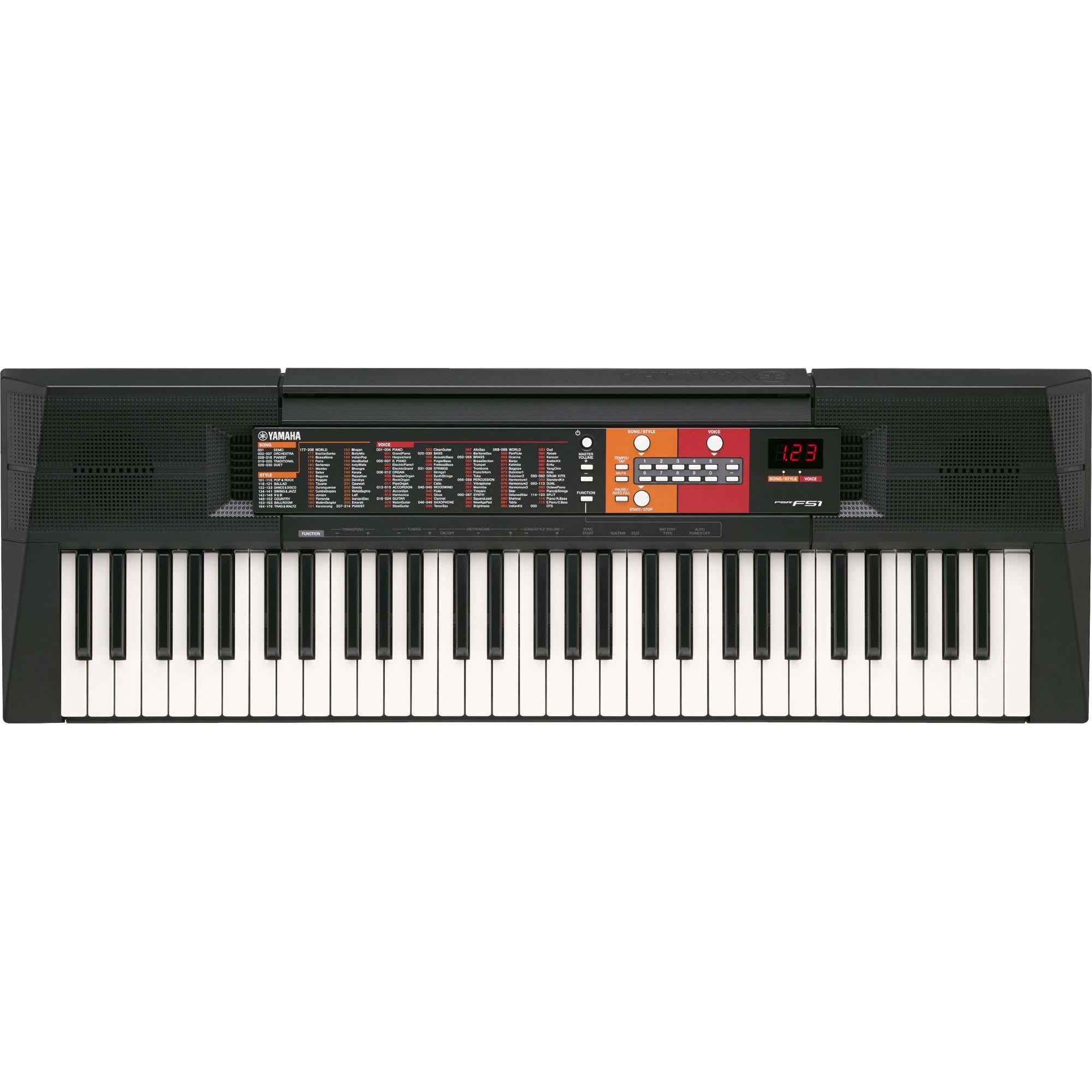 Teclado Arranjador PSR-F51 Preto YAMAHA - MagazineInnovar