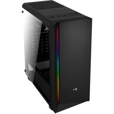 Gabinete Gamer Mid Tower RGB Rift Preto Acrílico AEROCOOL - MagazineInnovar