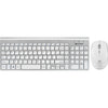 Kit Teclado + Mouse sem Fio K-W510SWH Branco/Prata C3TECH