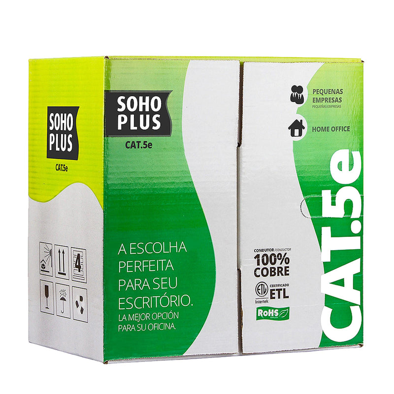 Cabo de Rede Cx 305m CAT5E CMX Azul FURUKAWA SOHOPLUS - RL / - MagazineInnovar