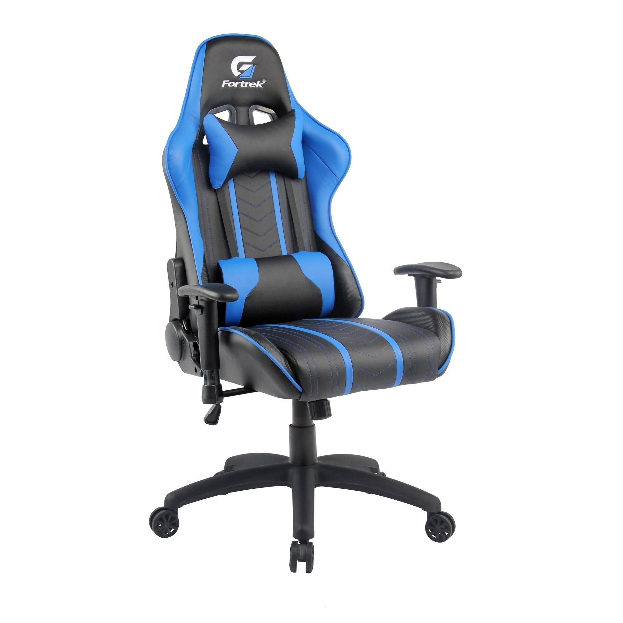 Cadeira Gamer Black Hawk Preta/Azul FORTREK