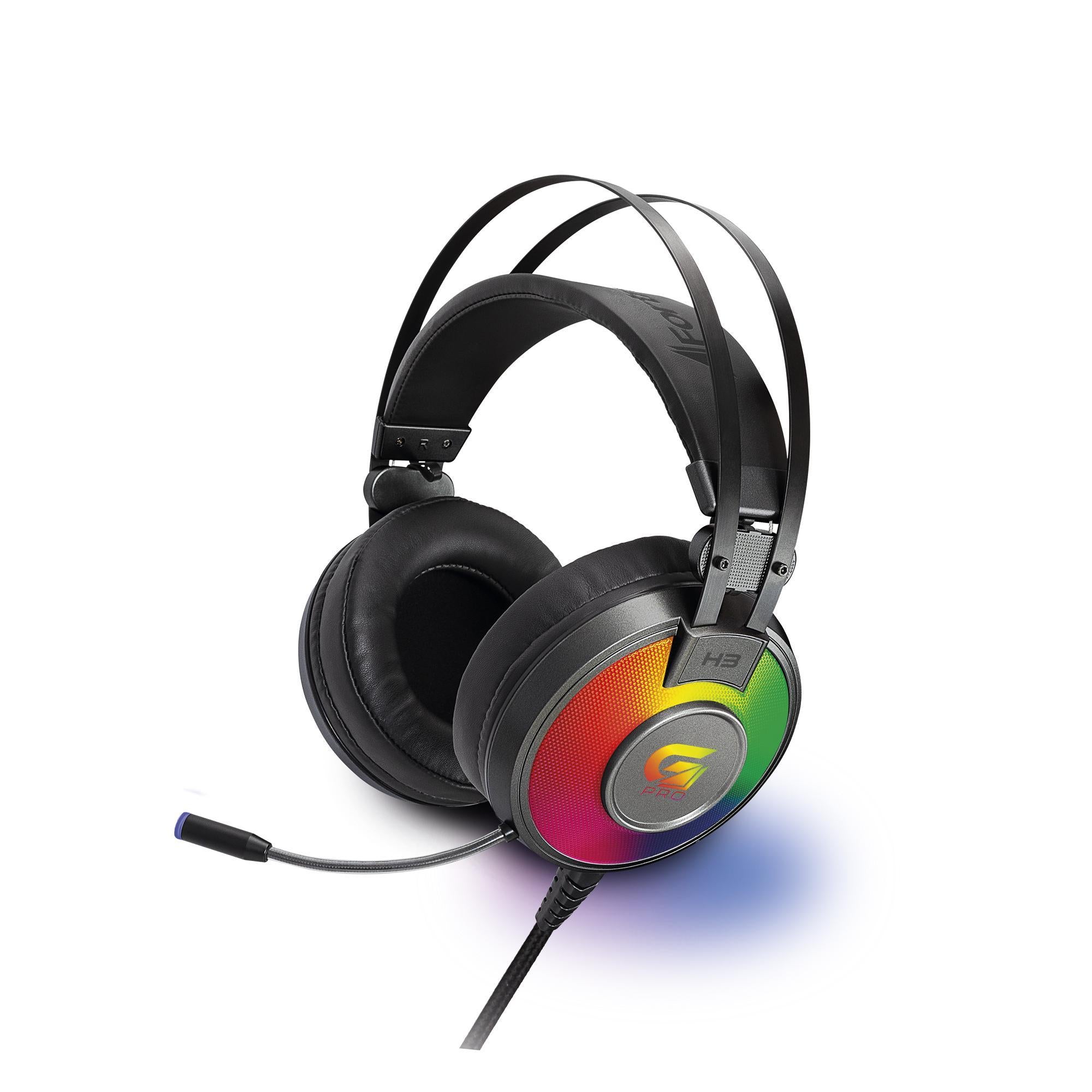 Headset Gamer RGB G Pro H3 Cinza FORTREK