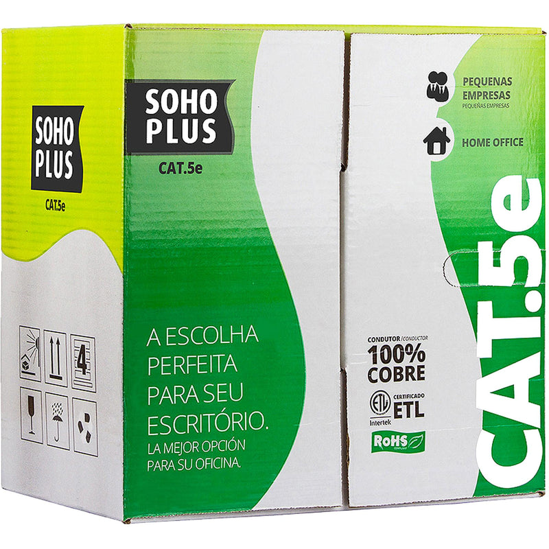 Cabo de Rede Cx 305m CAT5E CMX Branco FURUKAWA SOHOPLUS - CX - MagazineInnovar