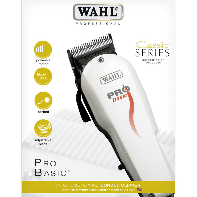 Máquina de Corte 220V PRO BASIC Branca WAHL - MagazineInnovar