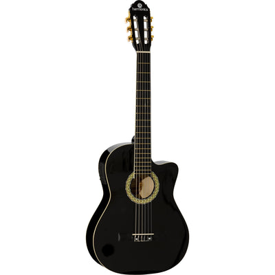 Violão Eletroacústico Nylon GE-20 Preto HARMONICS - MagazineInnovar