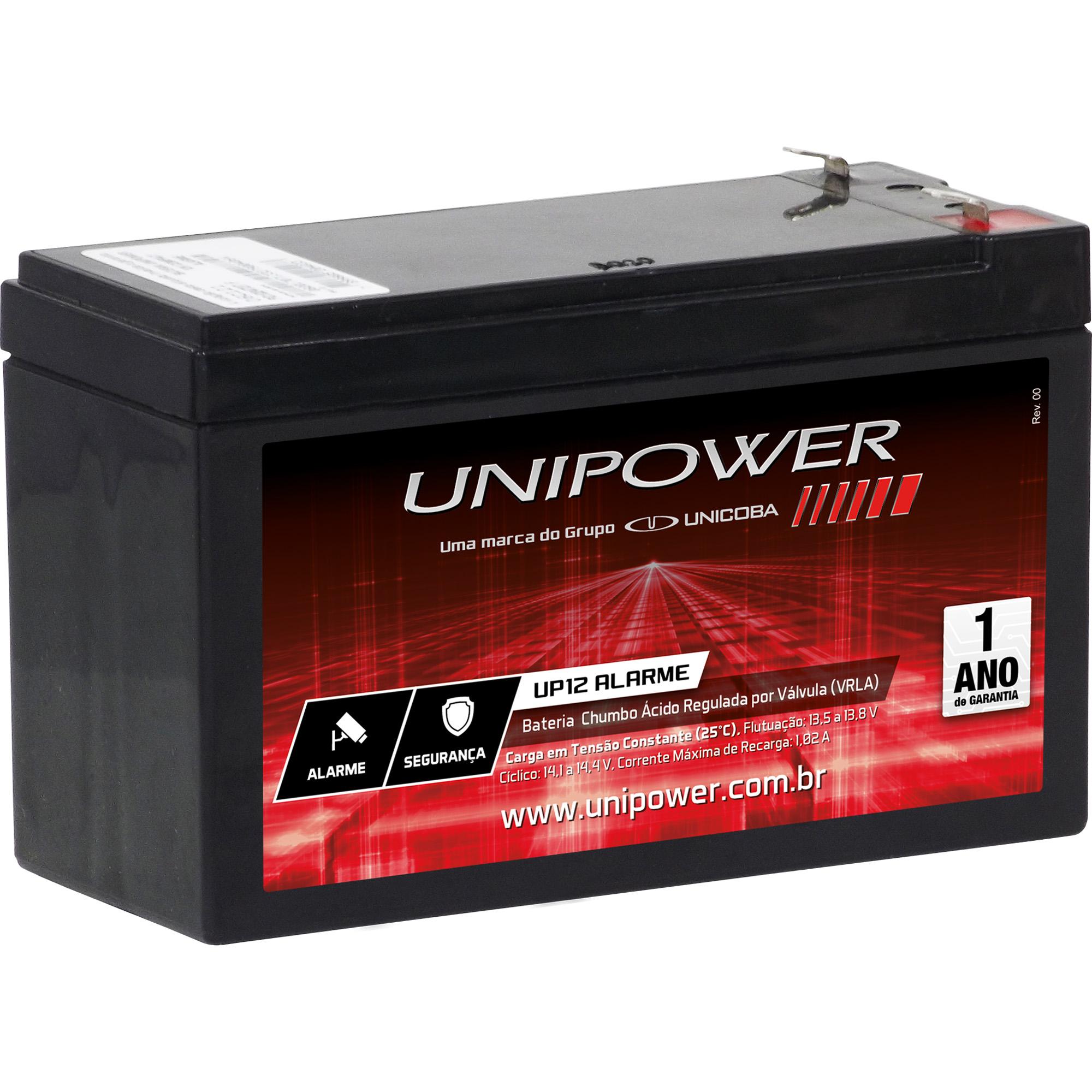 Bateria Selada 12V/4A UP12 Alarme UNIPOWER - MagazineInnovar