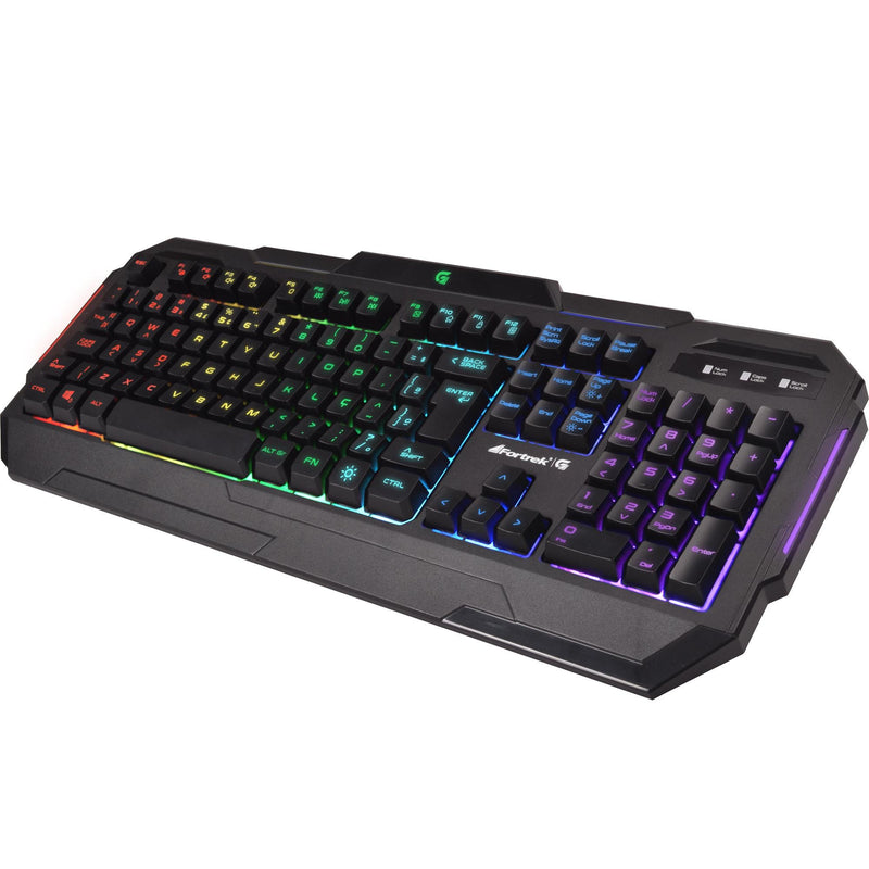 Teclado Gamer Pro K1 RGB Preto FORTREK - MagazineInnovar