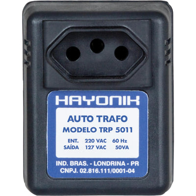 Auto Transformador Parede 220/127VAC 50VA TRP 5011 Preto HAY - MagazineInnovar