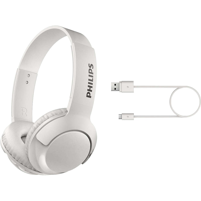 Fone de Ouvido Wireless Supra Auricular SHB3075 Branco PHILI - MagazineInnovar