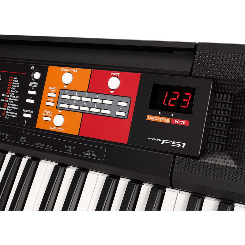 Teclado Arranjador PSR-F51 Preto YAMAHA - MagazineInnovar