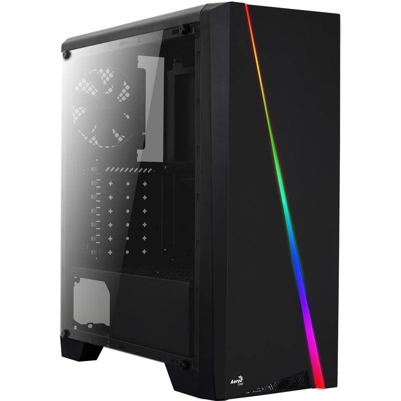 Gabinete MID Tower RGB Cylon Preto AEROCOOL