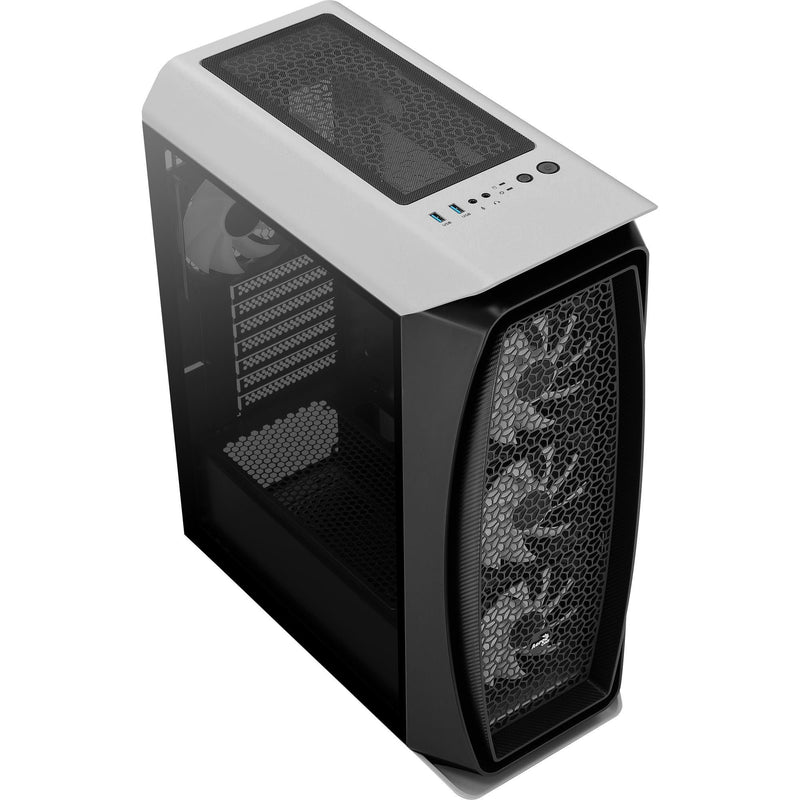 Gabinete Gamer Mid Tower RGB Aero One Frost Branco AEROCOOL - MagazineInnovar