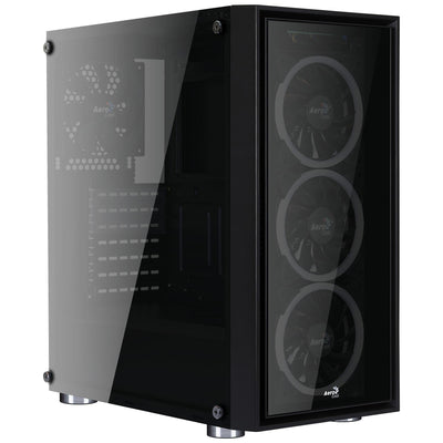 Gabinete Gamer Mid Tower Quartz Revo RGB Preto AEROCOOL - MagazineInnovar