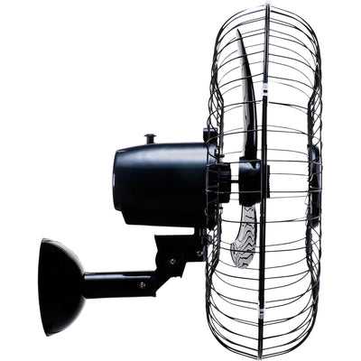 Ventilador de Parede Oscilante 60cm Bivolt AÇO Preto VENTISO