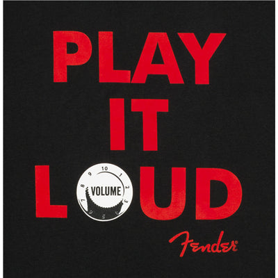 Camiseta Play It Loud "M" Preta Fender