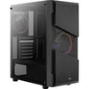 Gabinete Gamer Mid Tower Menace Saturn FRGB Preto AEROCOOL