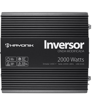 Inversor de Onda Modificada 2000W 12VDC/220V PW11-5 HAYONIK