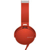 Fone de Ouvido com Microfone MDR-XB550AP/R Vermelho SONY - MagazineInnovar