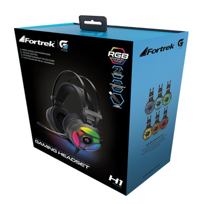 Headset Gamer RGB G Pro H1+ 7.1 Cinza FORTREK - MagazineInnovar