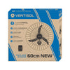 Ventilador de Parede 60cm 127V NEW PREMIUM Preto VENTISOL