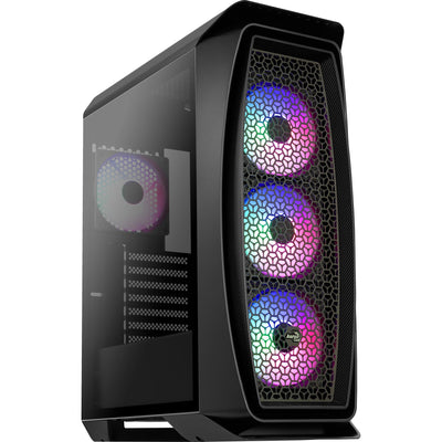 Gabinete Gamer Mid Tower RGB Aero One Frost Preto AEROCOOL - MagazineInnovar