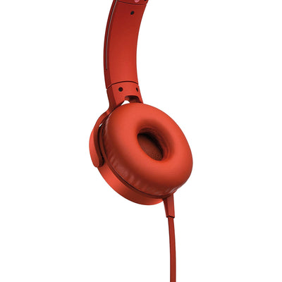 Fone de Ouvido com Microfone MDR-XB550AP/R Vermelho SONY - MagazineInnovar