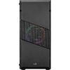 Gabinete Gamer Mid Tower Menace Saturn FRGB Preto AEROCOOL