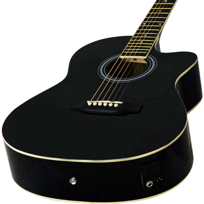 Violão Eletroacústico Aço GE-21 Preto HARMONICS - MagazineInnovar