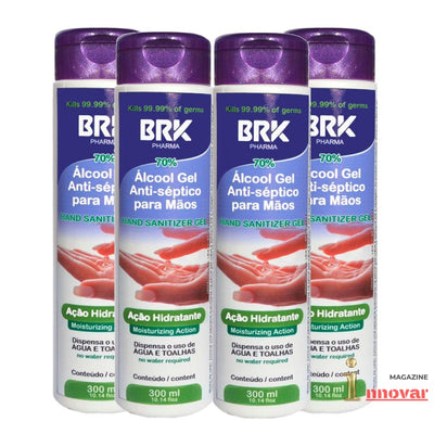 BRK Pharma Kit 4 UN Hidratante Gel para Mãos - MagazineInnovar