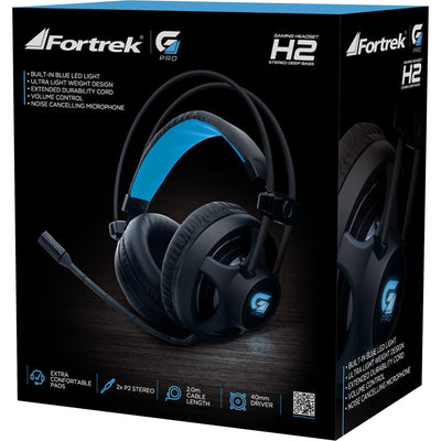 Headset Gamer Pro H2 Preto FORTREK - MagazineInnovar