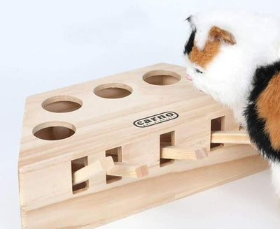 Brinquedo para Gato - Madeira Teimosa - MagazineInnovar