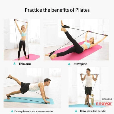 Kit Barra Premium Para Pilates e Exercícios em Geral - MagazineInnovar