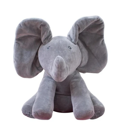 Elefante Feliz Canta e Mexe Orelhas Peek-A-Boo