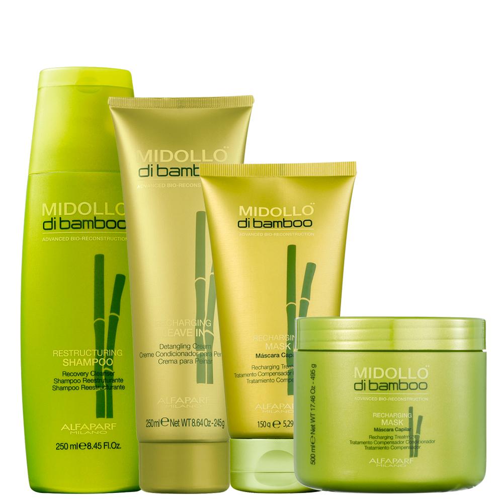 Kit Alfaparf Midollo Di Bamboo Tratamento de Restauração - MagazineInnovar