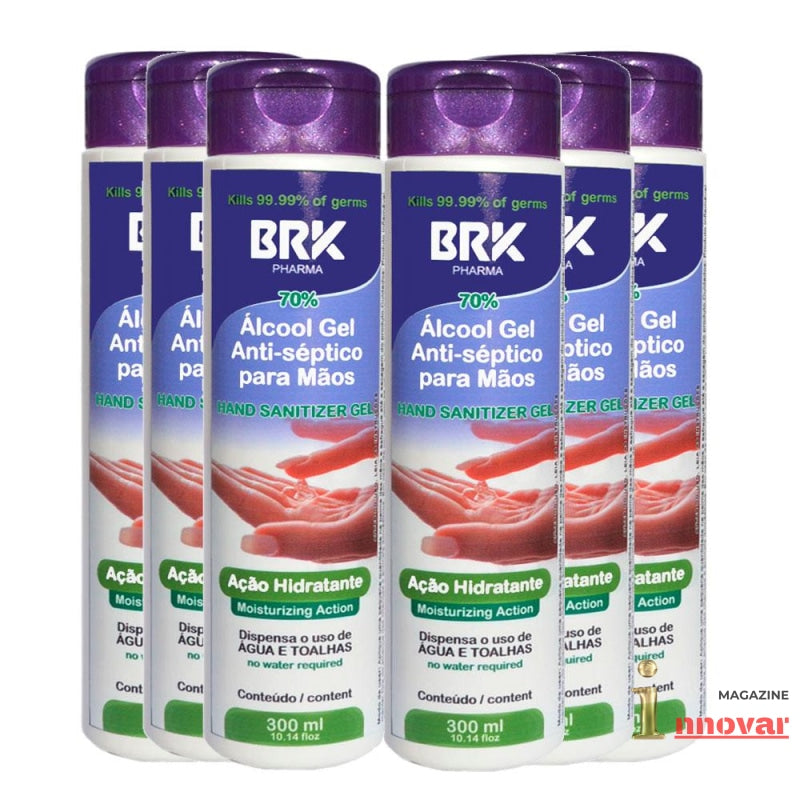 BRK Pharma Kit 6 UN Hidratante Gel para Mãos