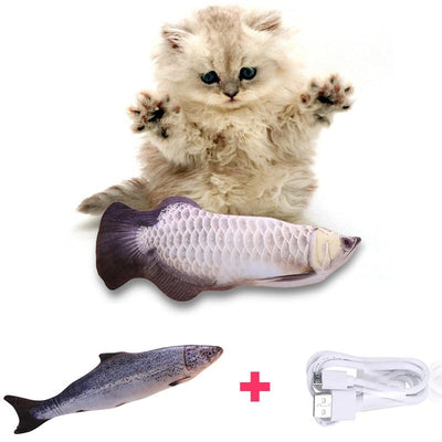 Brinquedo para Gato - Peixe Mexe Mexe c/ USB Carregamento - MagazineInnovar