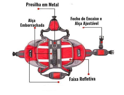 Coleira Peitoral Pet - Mochila Hiking - MagazineInnovar