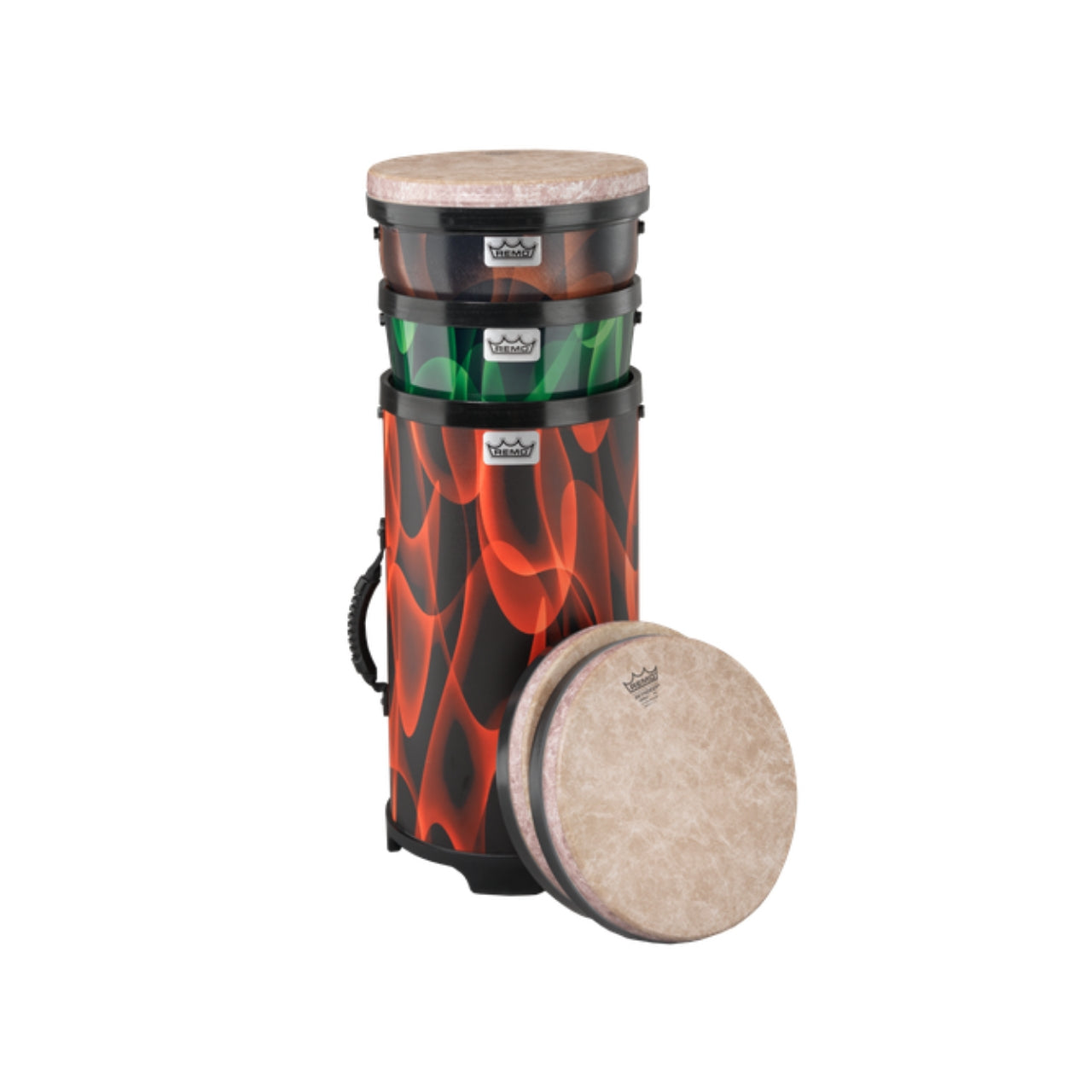 Kit Percussao Versa C/  Djembe 13 Pol Timbal 13 Pol Tubano 1